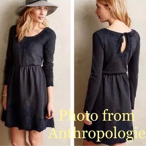 Anthropologie Ellie Embroidered Dress